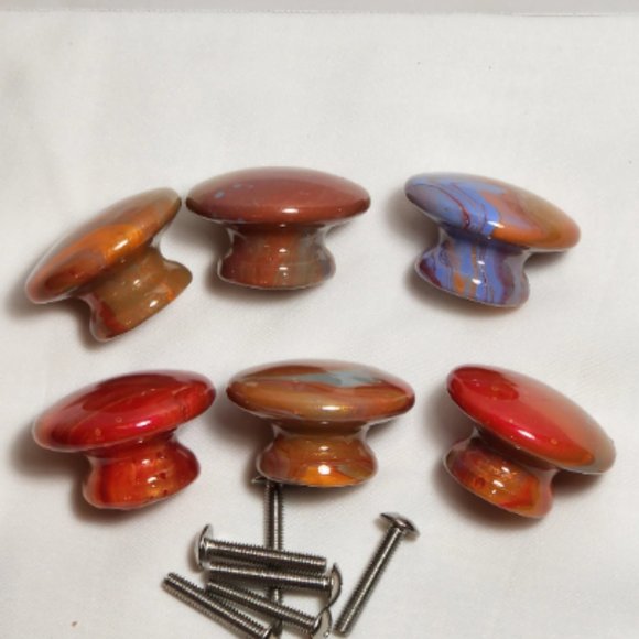 Hand Crafted Wood Resin Hooks Cabinet Door Kitchen Bi Fold Dresser Furniture - Picture 9 of 9